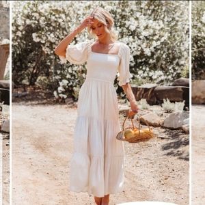 Vici Vinyasa Swiss Dot Maxi Dress